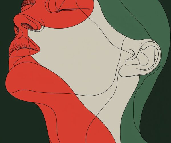 Abstract Profile Illustration