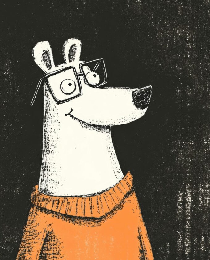 Stylized Dog Illustration